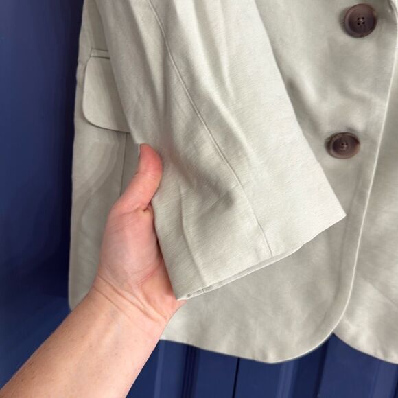 a new day Sage Green 2 Button Blazer Size XS - Picture 4 of 6